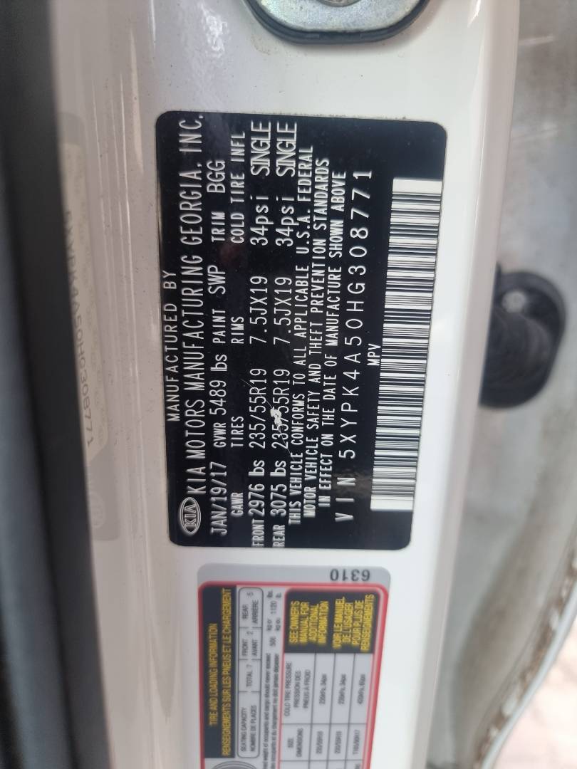 KIA SORENTO 2017 - Marhaba Auction Used Cars - Image 8