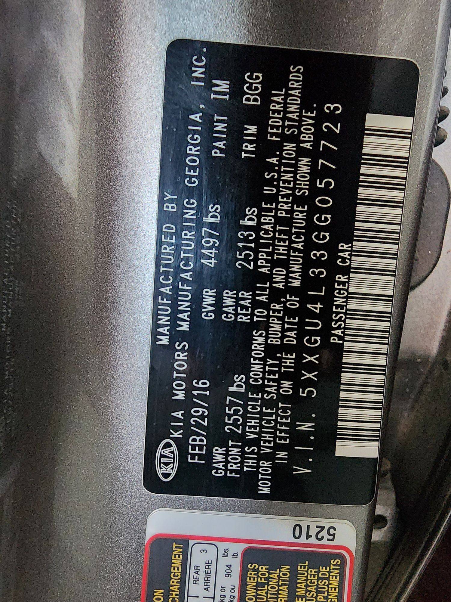 KIA OPTIMA 2016 - Marhaba Auction Used Cars - Image 11