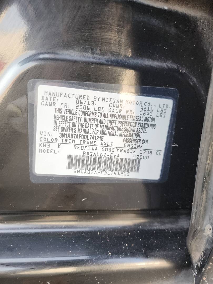 2013 NISSAN SENTRA — 82701 Miles — Lot 50346344 — Souq - Marhaba Auctions Used Cars - Image 12