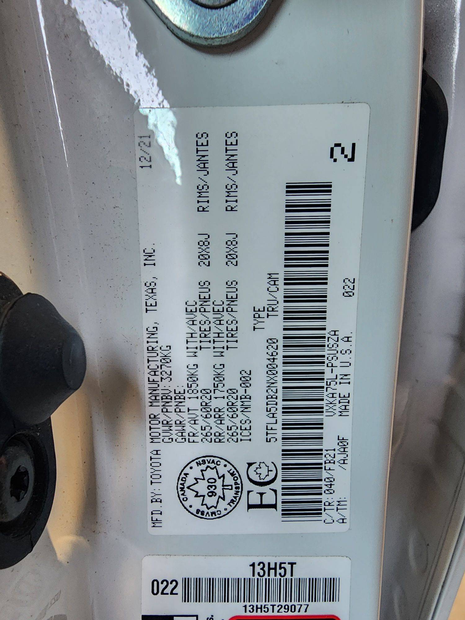 2022 TOYOTA TUNDRA — 38705 KM — Lot 61367804 — Main - Marhaba Auctions Used Cars - Image 19