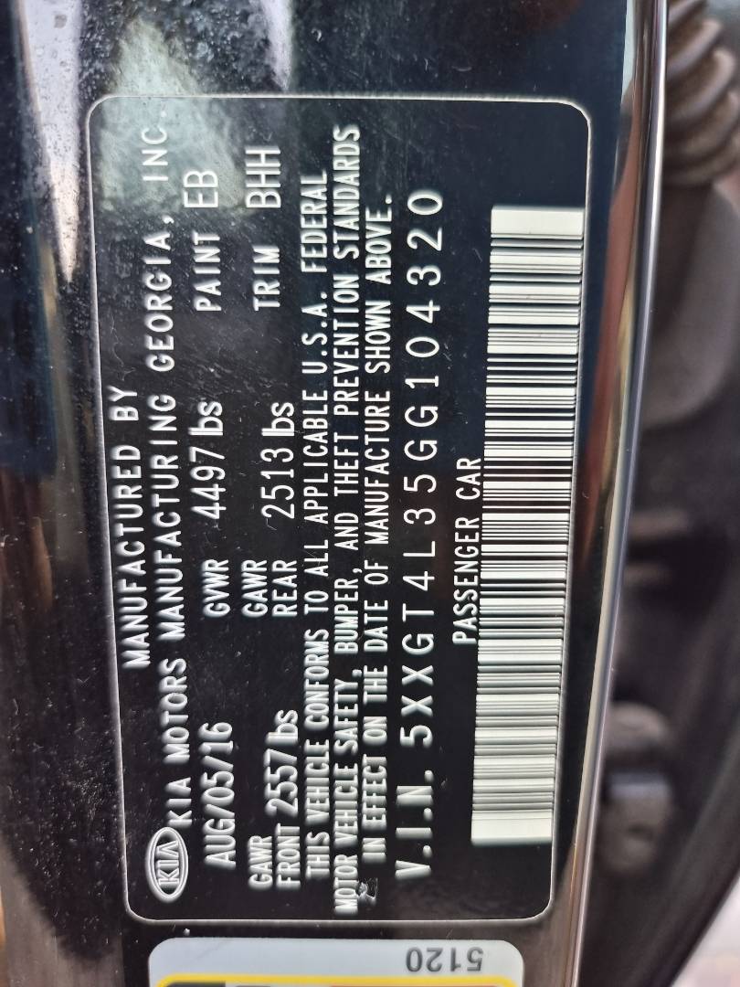 2016 KIA OPTIMA — 79939 Miles — Lot 1325487 — Souq - Marhaba Auctions Used Cars - Image 9