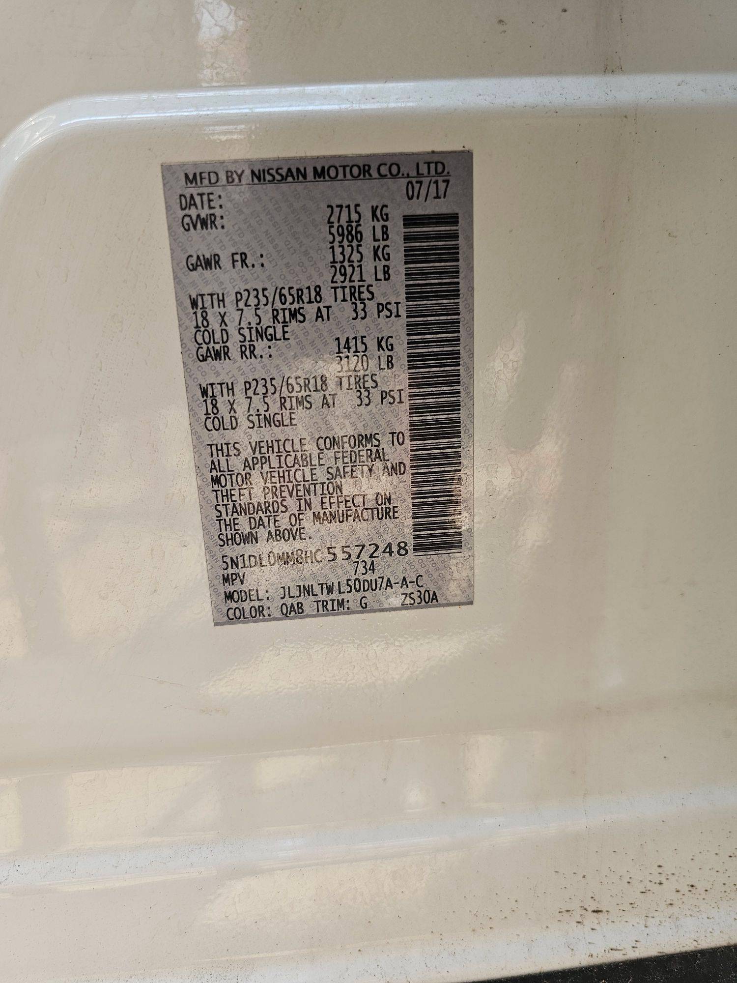 INFINITI QX60 2017 - Marhaba Auction Used Cars - Image 10