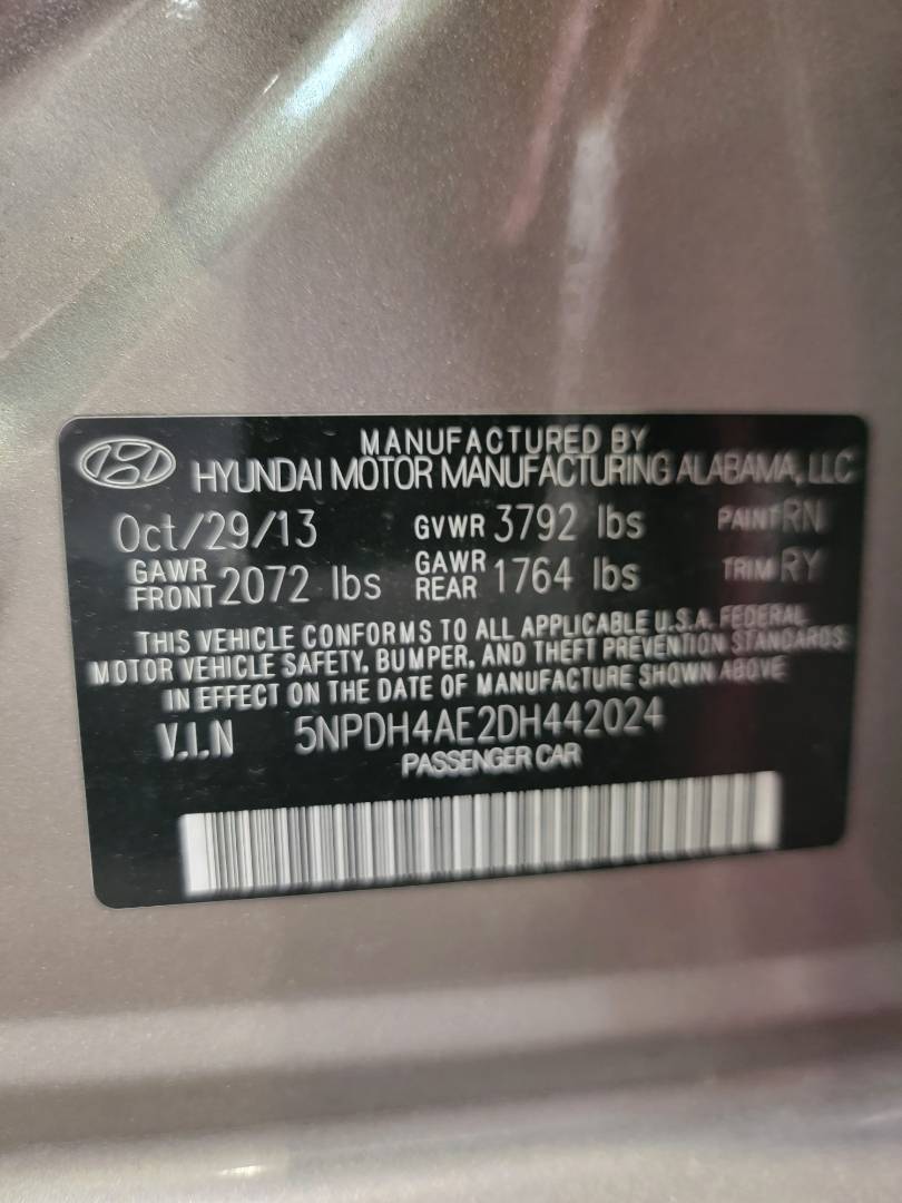 2013 HYUNDAI ELANTRA — 161542 Miles — Lot 76995403 - Marhaba Auctions Used Cars - Image 10