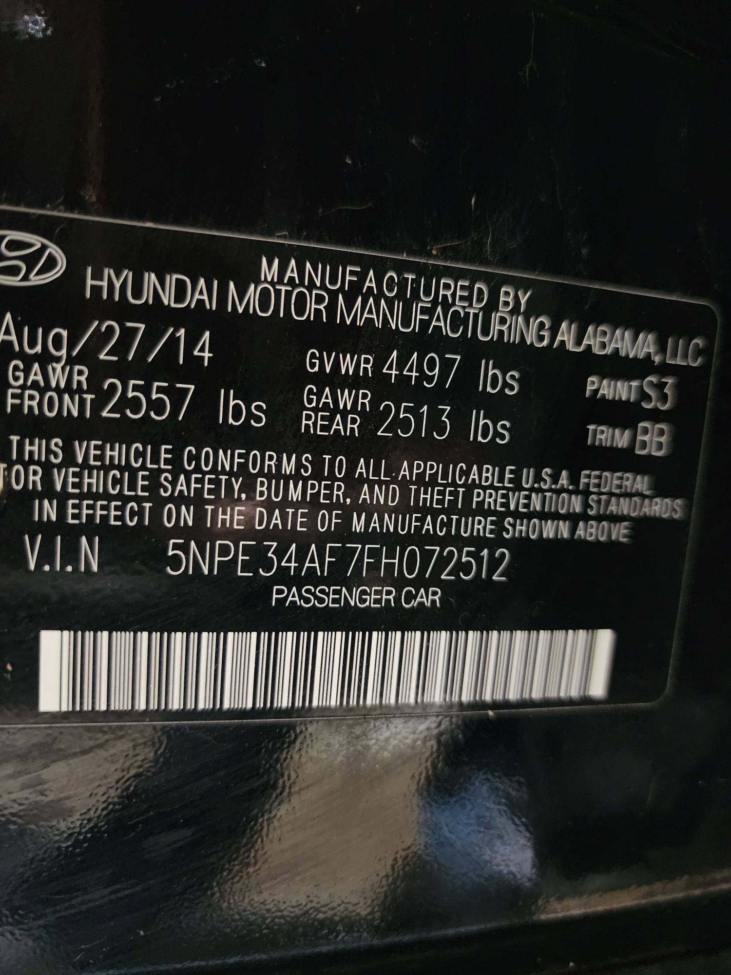 2015 HYUNDAI SONATA — 182358 Miles — Lot 41682971 — Al Quoz - Marhaba Auctions Used Cars - Image 10