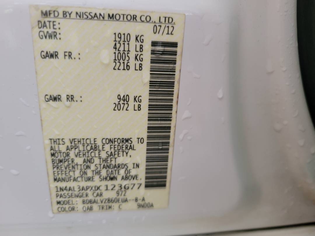 2013 NISSAN ALTIMA — 215008 Miles — Lot C123677 - Marhaba Auctions Used Cars - Image 8