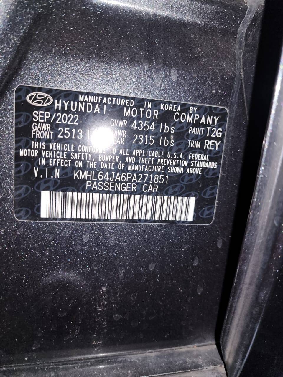 HYUNDAI SONATA 2023 - Marhaba Auction Used Cars - Image 8