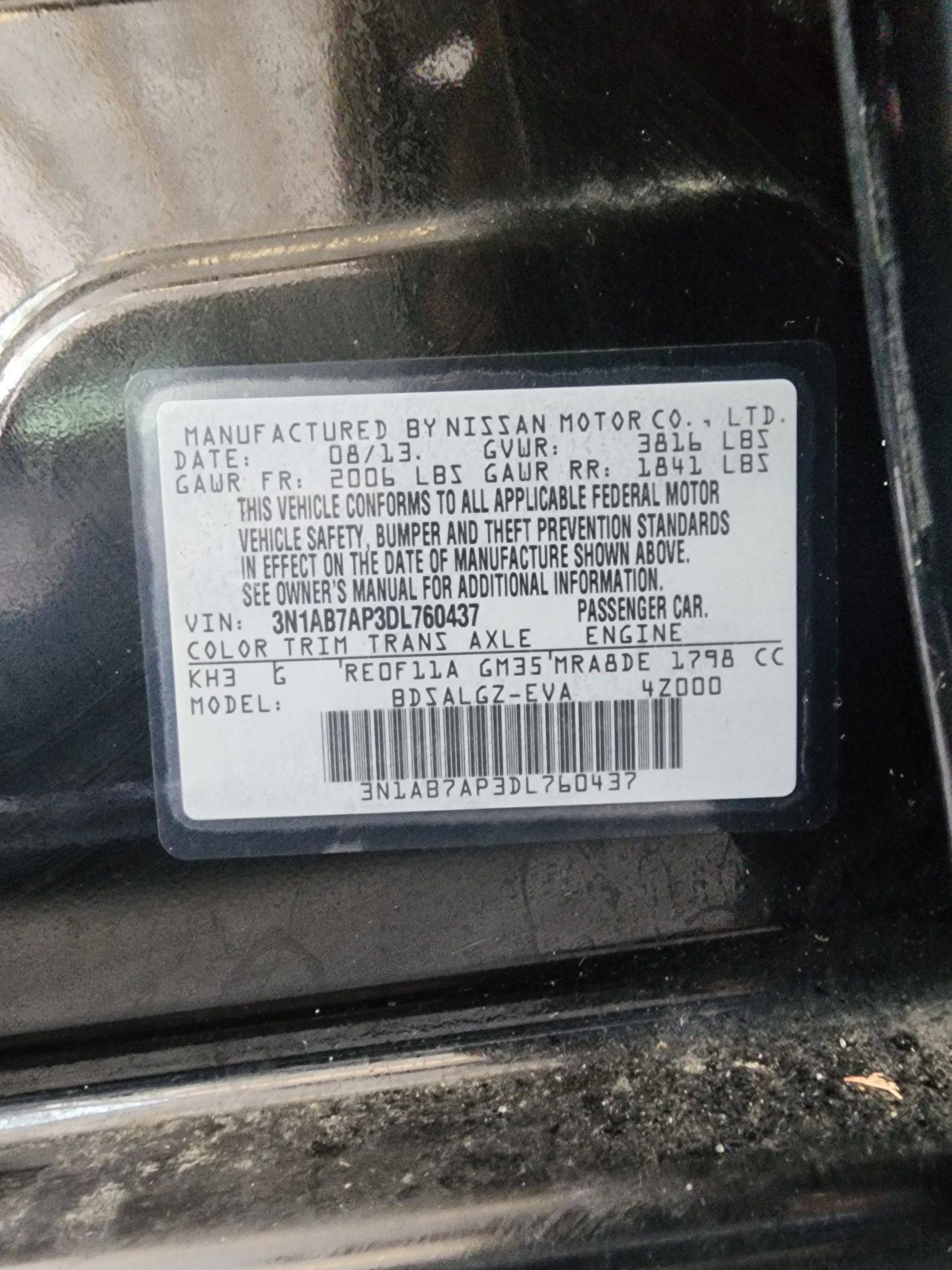 2013 NISSAN SENTRA — 122772 Miles — Lot 39428634 — Souq - Marhaba Auctions Used Cars - Image 10