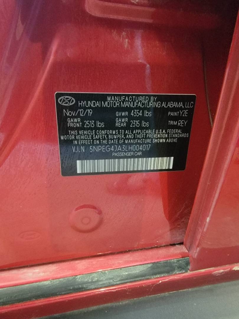 2020 HYUNDAI SONATA — 68031 Miles — Lot H004017 - Marhaba Auctions Used Cars - Image 26