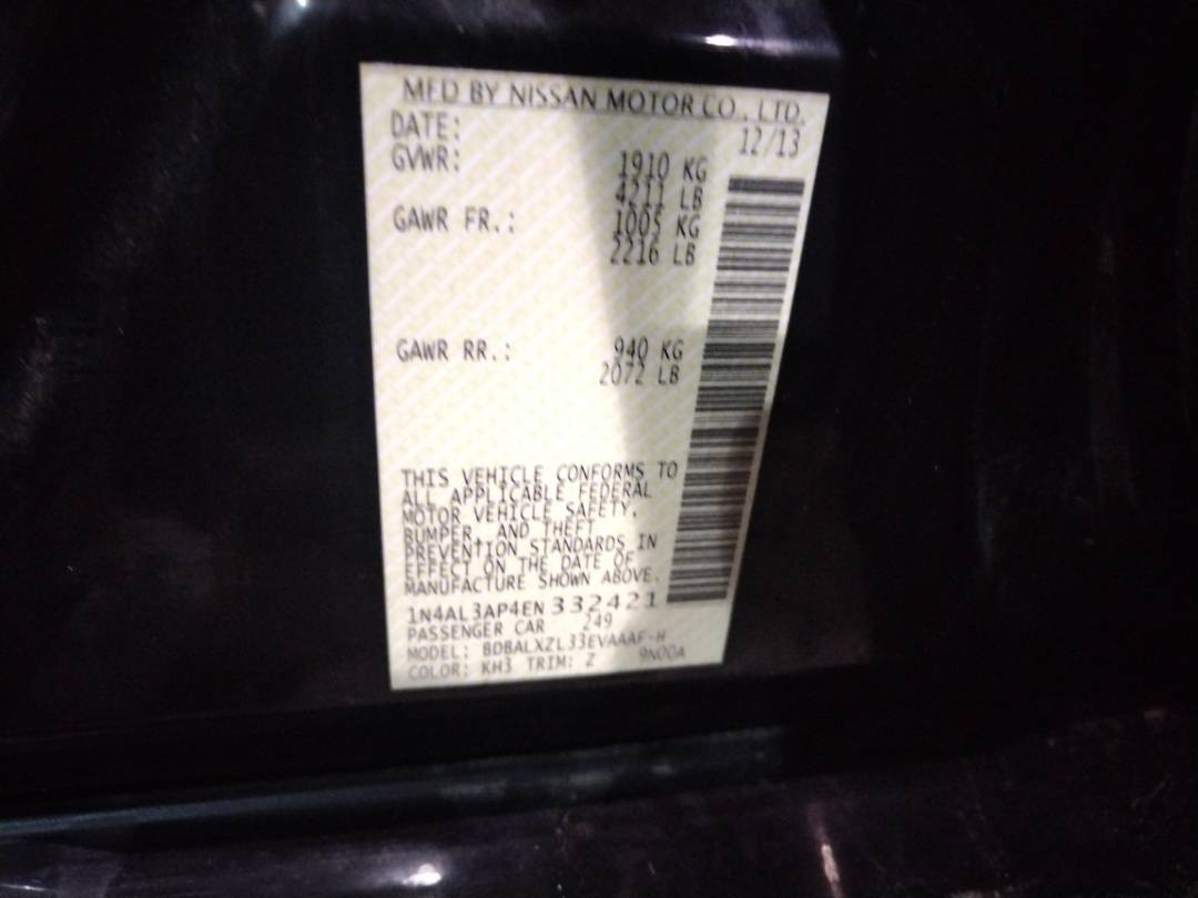 2014 NISSAN ALTIMA — 94468 Miles — Lot 36187706 - Marhaba Auctions Used Cars - Image 12