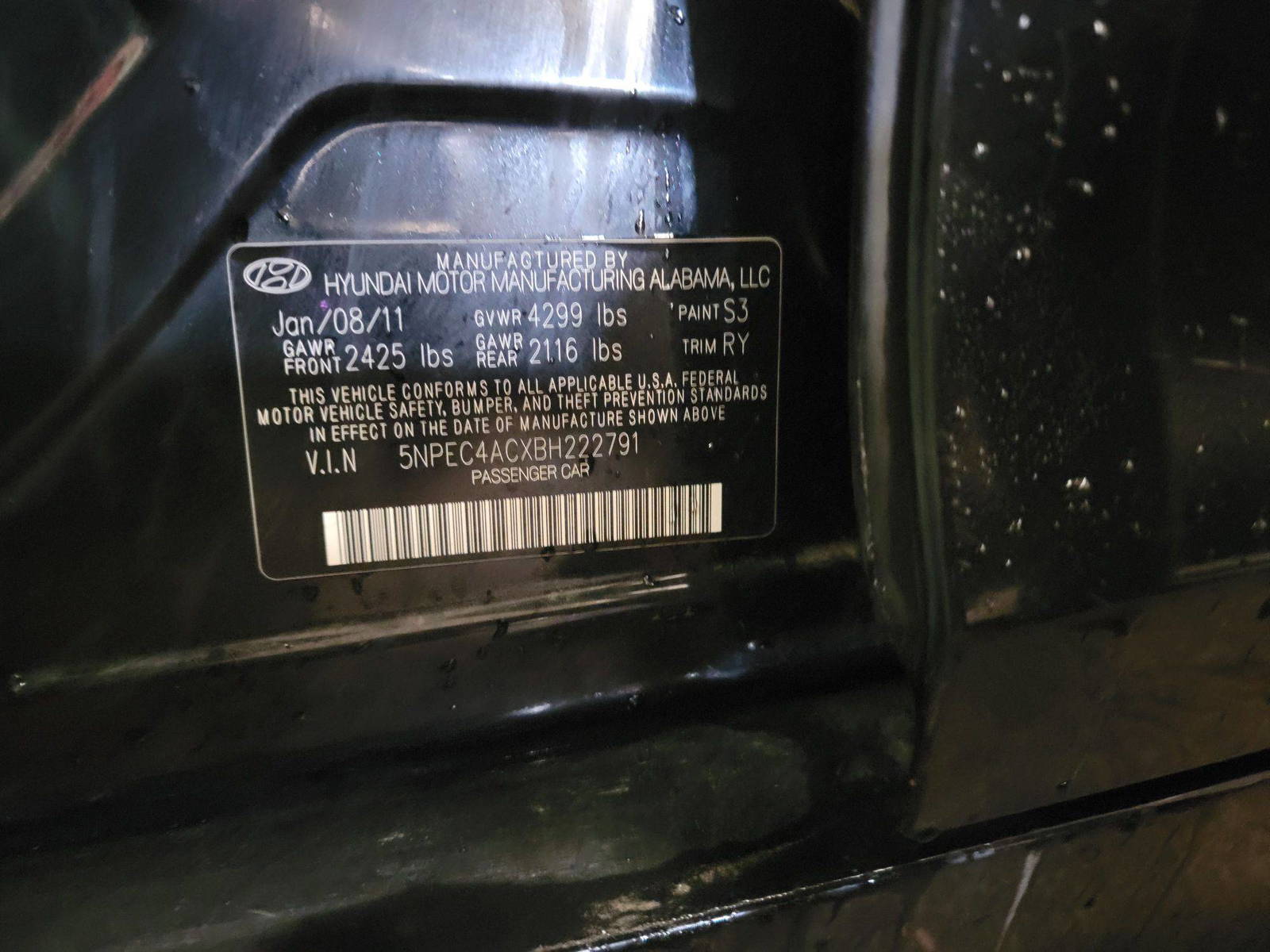 HYUNDAI SONATA 2011 - Marhaba Auction Used Cars - Image 10