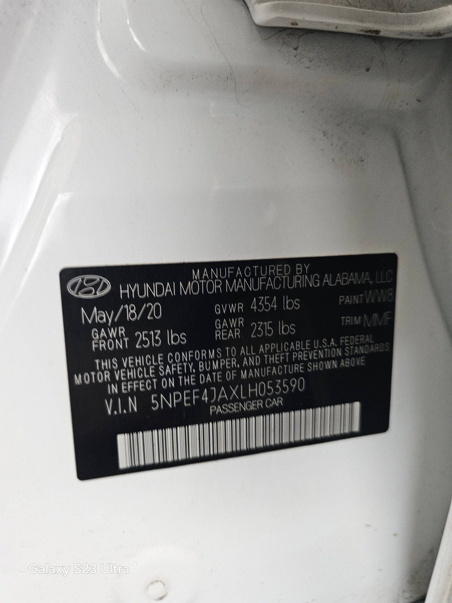 HYUNDAI SONATA 2020 - Marhaba Auction Used Cars - Image 10