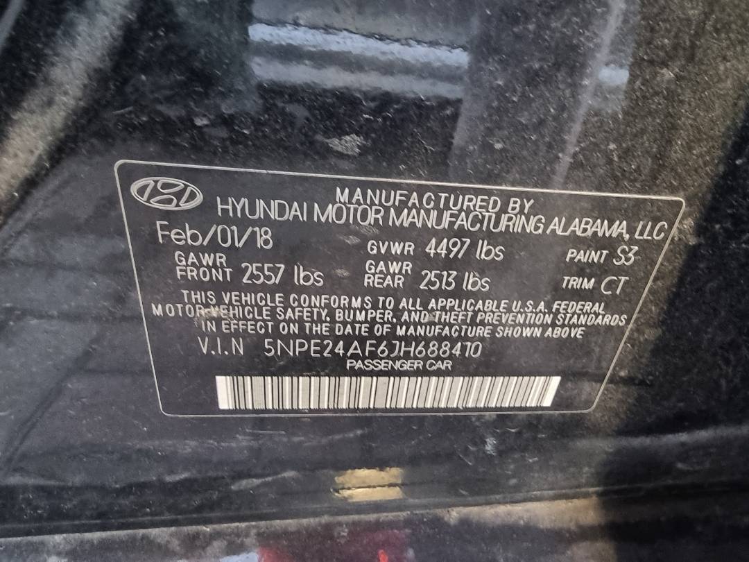 HYUNDAI SONATA 2018 - Marhaba Auction Used Cars - Image 9