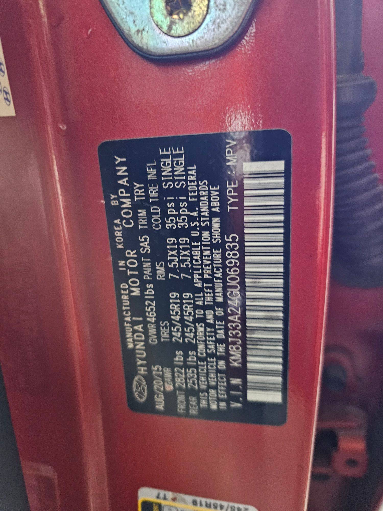 HYUNDAI TUCSON 2016 - Marhaba Auction Used Cars - Image 8