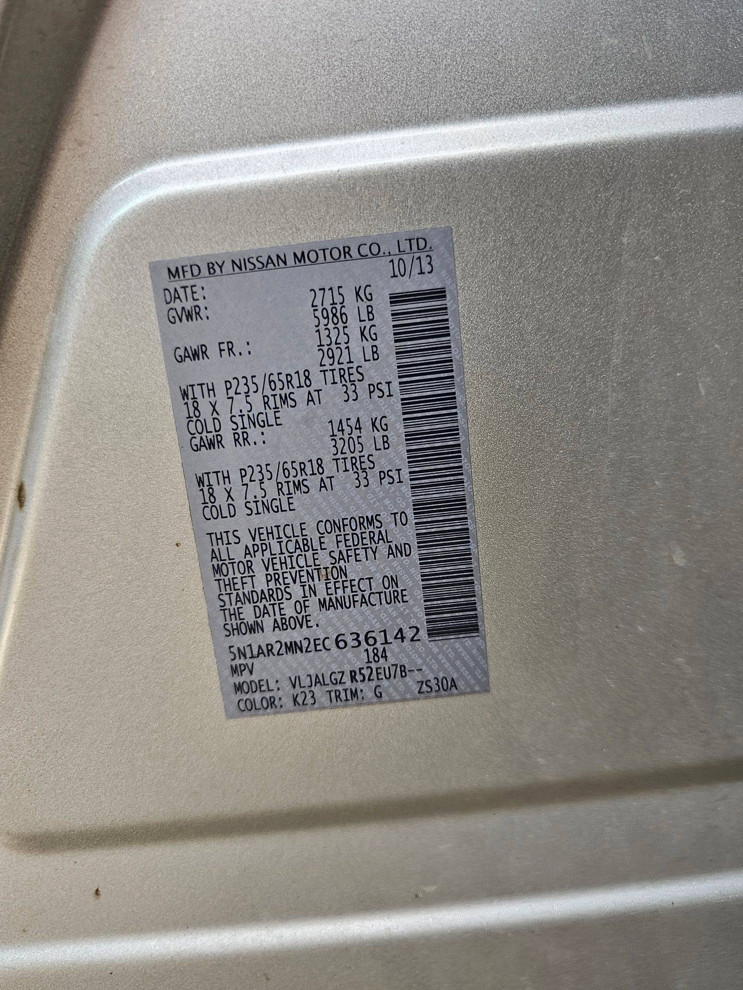 NISSAN PATHFINDER 2014 - Marhaba Auction Used Cars - Image 9