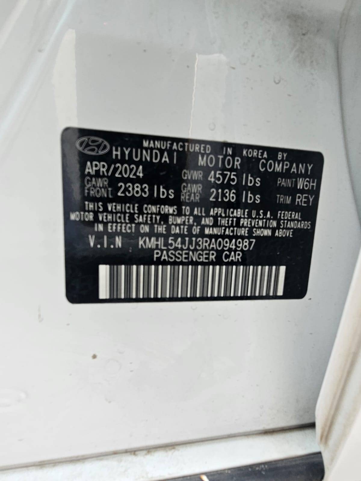 HYUNDAI SONATA 2024 - Marhaba Auction Used Cars - Image 7