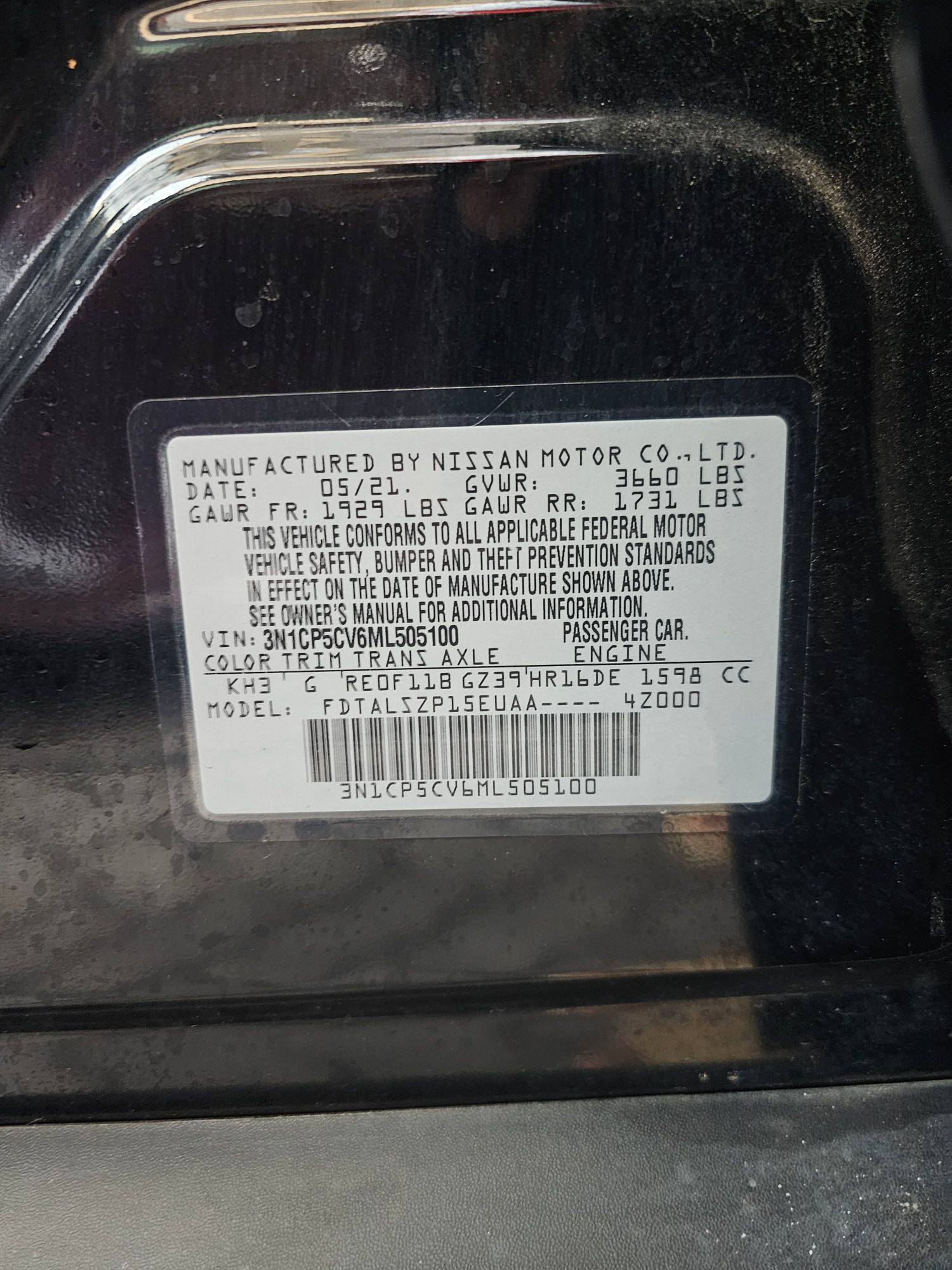 2021 NISSAN KICKS — 108905 Miles — Lot 6ML505100 — Souq - Marhaba Auctions Used Cars - Image 9