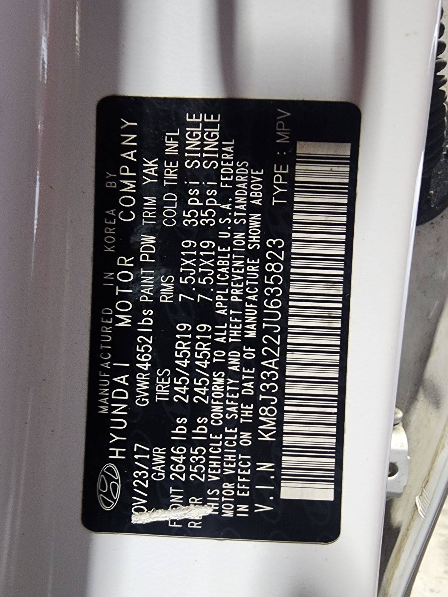 HYUNDAI TUCSON 2018 - Marhaba Auction Used Cars - Image 9