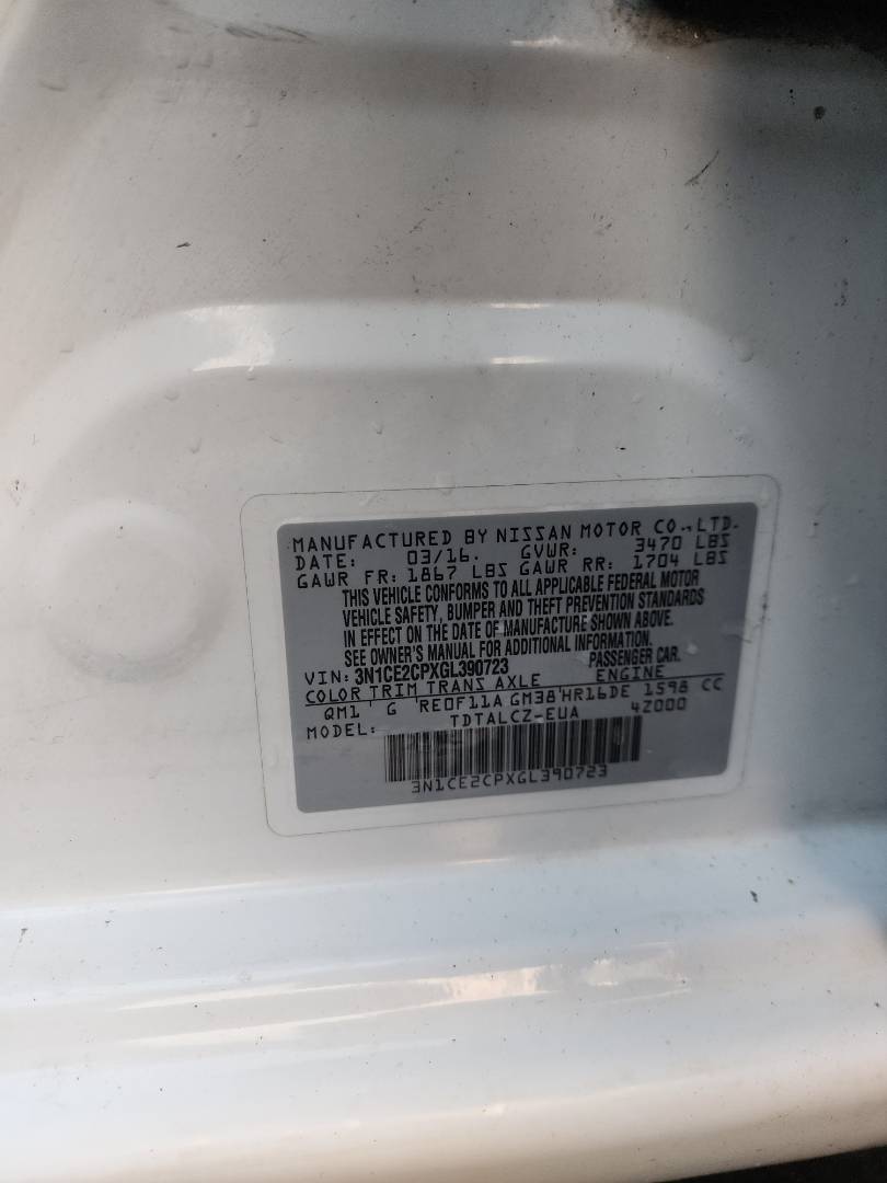 2016 NISSAN VERSA NOTE — 171354 Miles — Lot 46367544 — Main - Marhaba Auctions Used Cars - Image 13