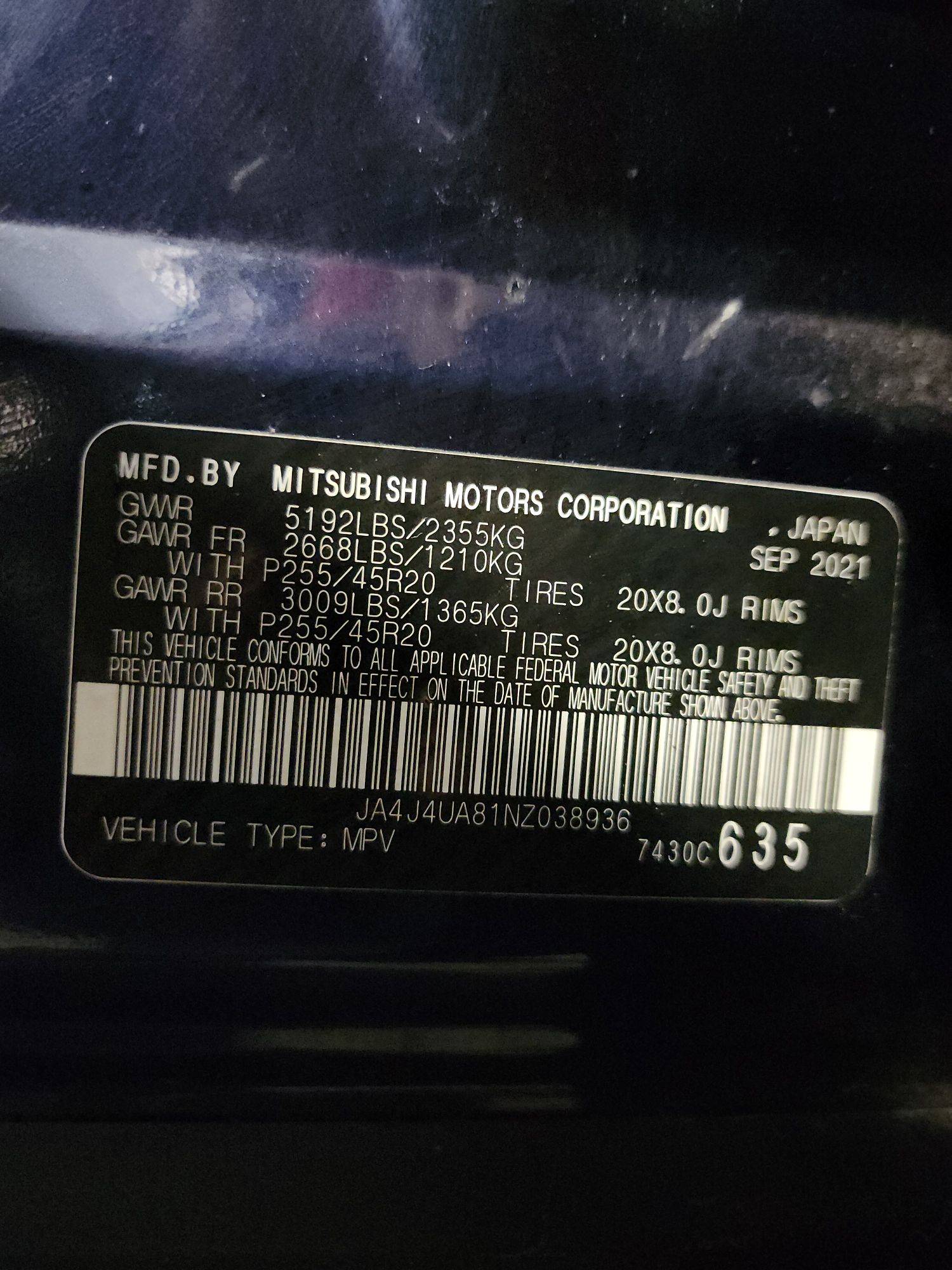 2022 MITSUBISHI OUTLANDER — 87336 Miles — Lot 74477274 — Main - Marhaba Auctions Used Cars - Image 12