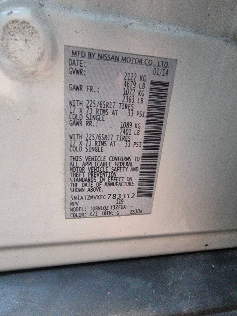NISSAN ROGUE 2014 - Marhaba Auction Used Cars - Image 8