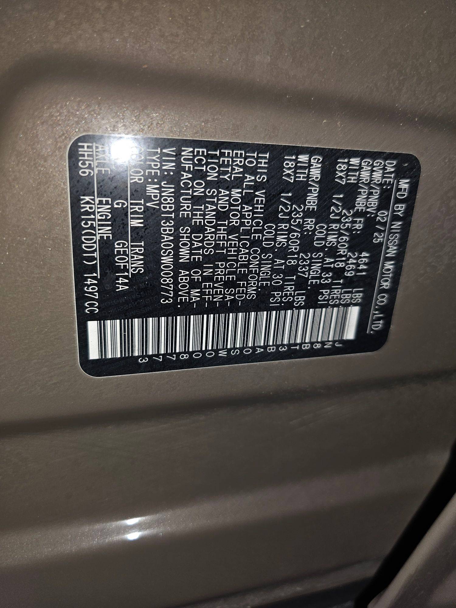 2025 NISSAN ROGUE — 27391 Miles — Lot W008773 — Main - Marhaba Auctions Used Cars - Image 9