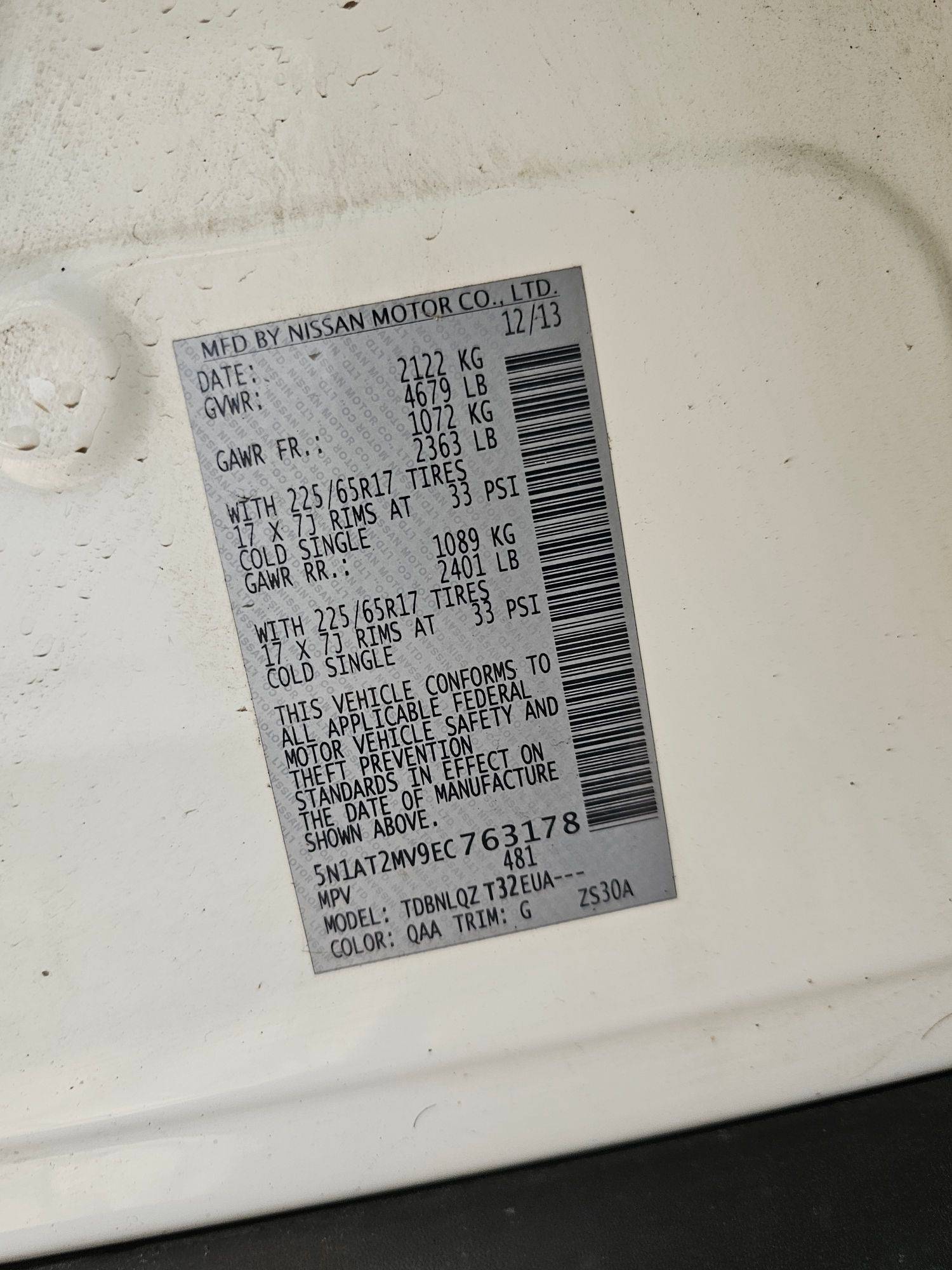 NISSAN ROGUE 2014 - Marhaba Auction Used Cars - Image 10