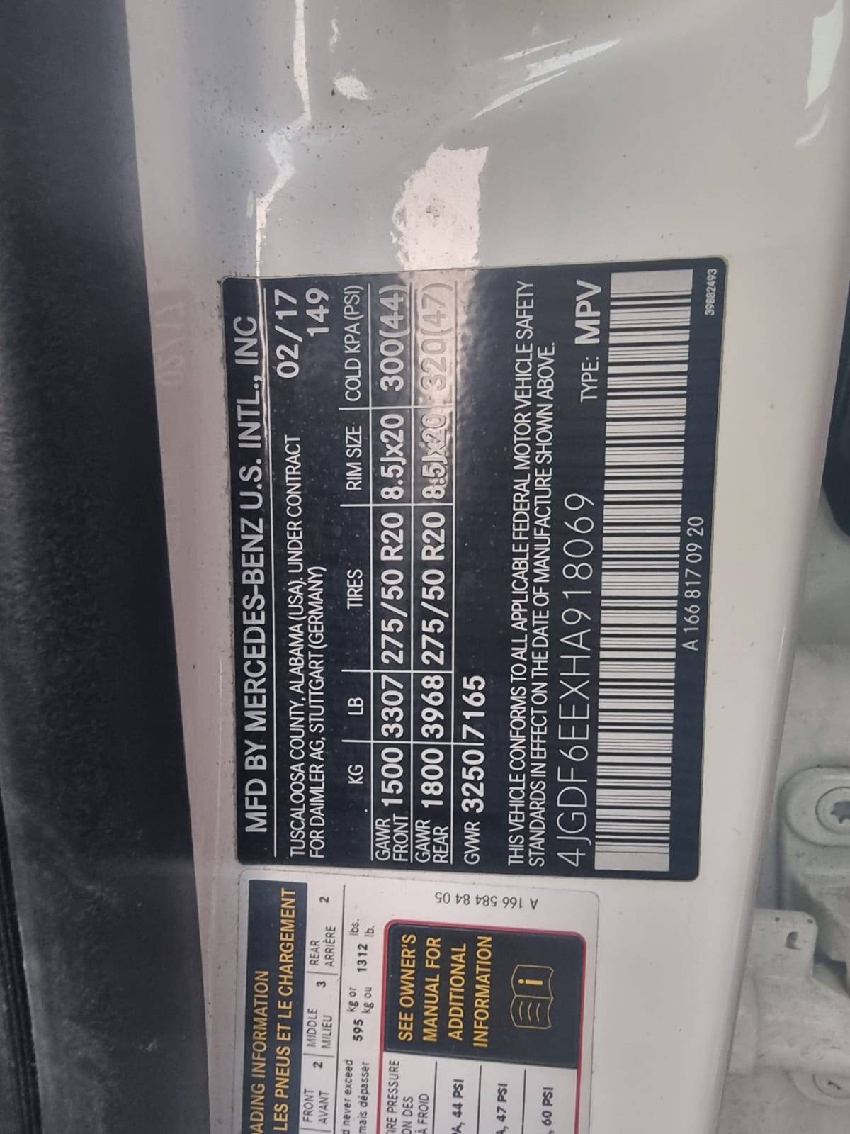 MERCEDES BENZ GLS 450 2017 - Marhaba Auction Used Cars - Image 6