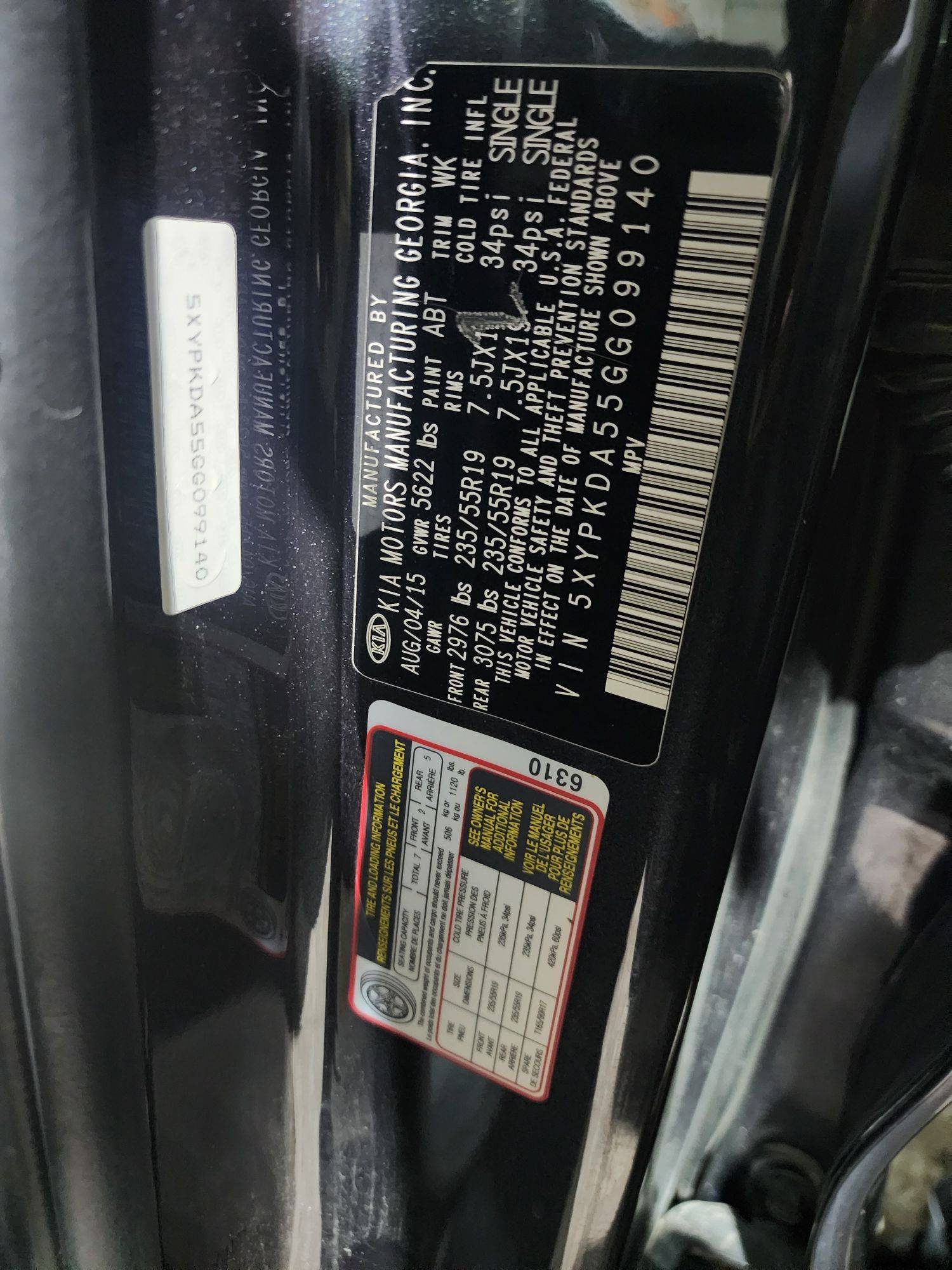 KIA SORENTO 2016 - Marhaba Auction Used Cars - Image 9