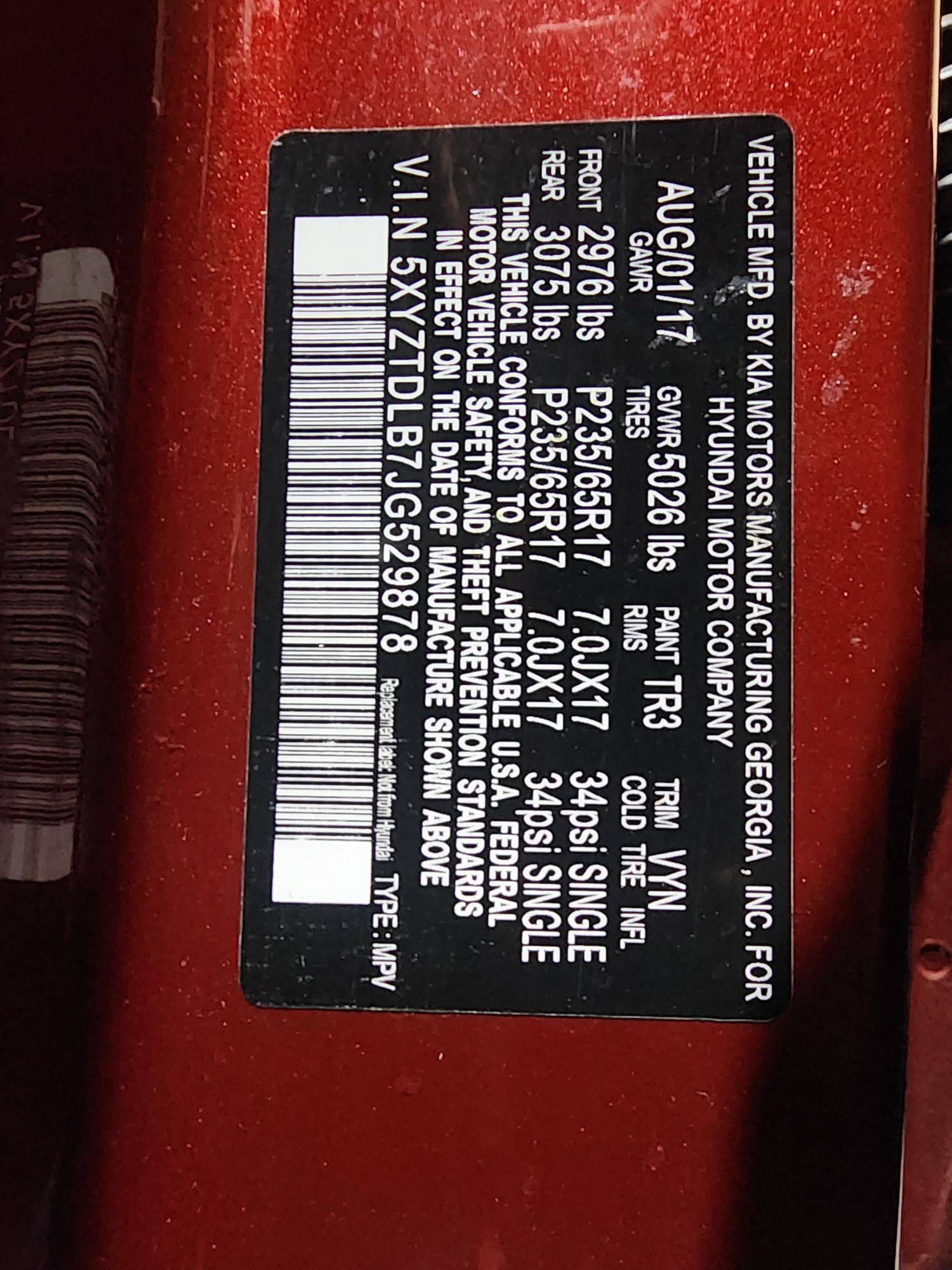 HYUNDAI SANTA FE SPORT 2018 - Marhaba Auction Used Cars - Image 10