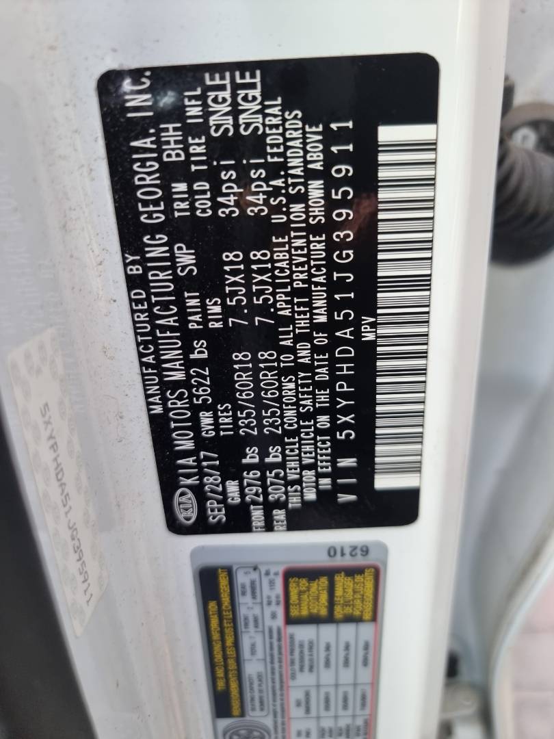 KIA SORENTO 2018 - Marhaba Auction Used Cars - Image 8