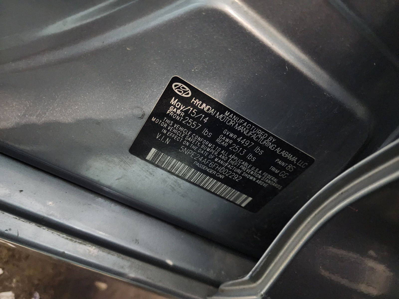 2015 HYUNDAI SONATA — 199758 Miles — Lot 69473185 — Souq - Marhaba Auctions Used Cars - Image 11