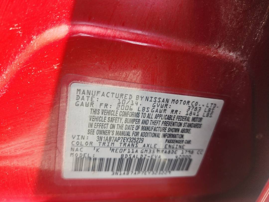 2014 NISSAN SENTRA — 162381 Miles — Lot 38855474 - Marhaba Auctions Used Cars - Image 7