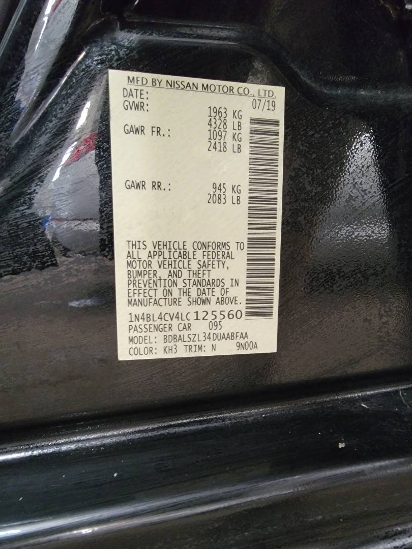 2020 NISSAN ALTIMA — 128104 Miles — Lot LC125560 — Main - Marhaba Auctions Used Cars - Image 11