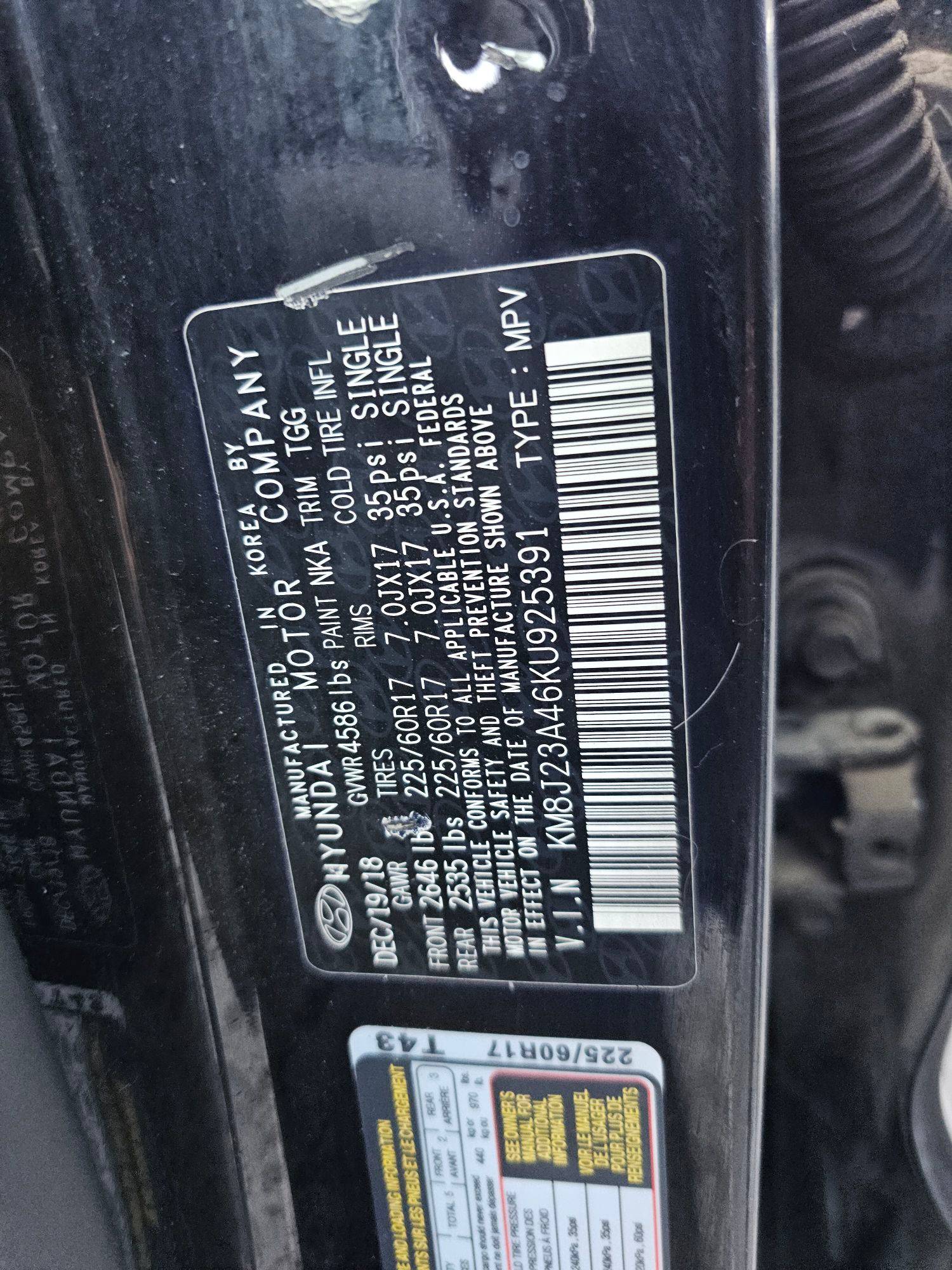 HYUNDAI TUCSON 2019 - Marhaba Auction Used Cars - Image 8