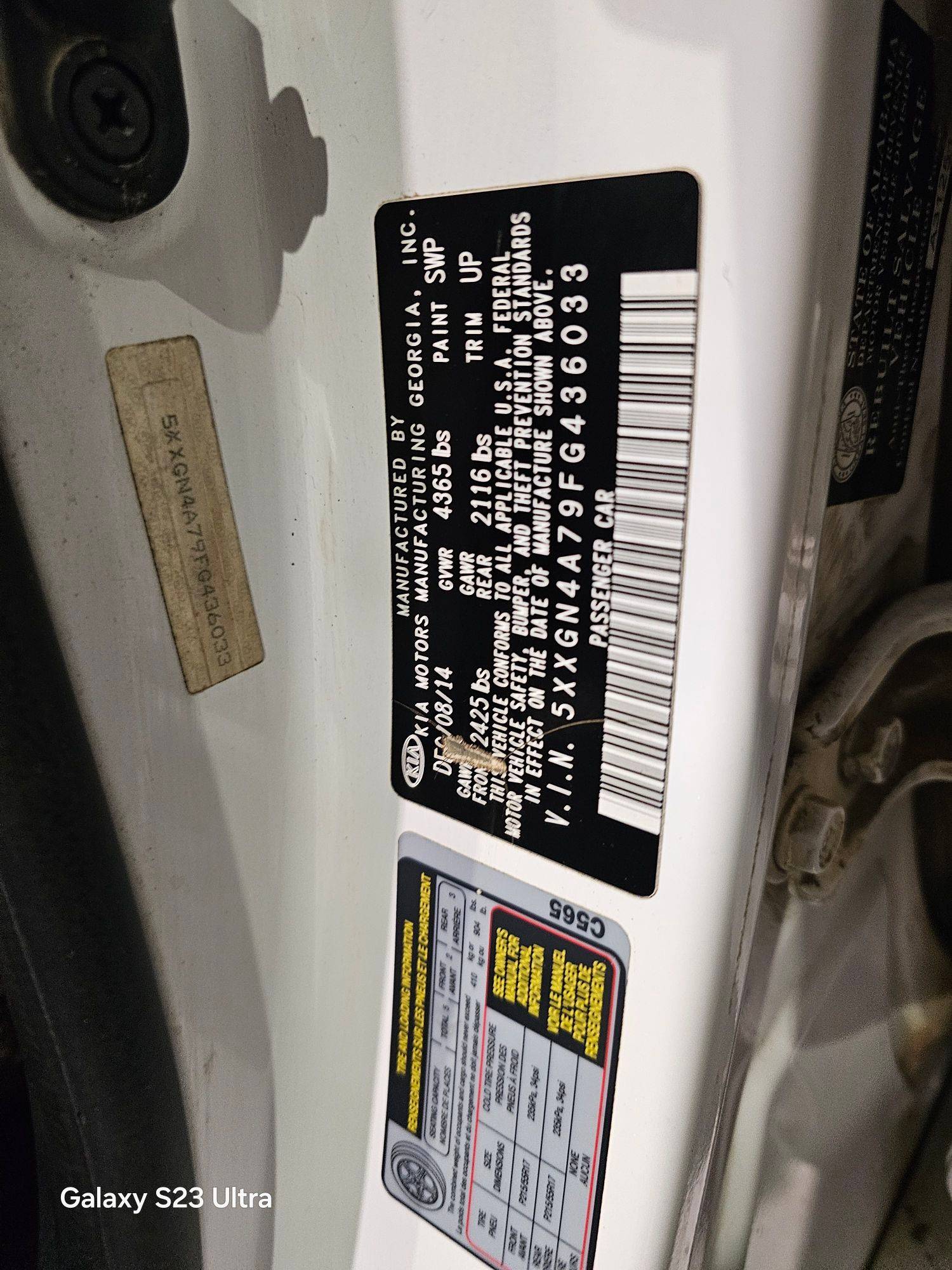 KIA OPTIMA 2015 - Marhaba Auction Used Cars - Image 10