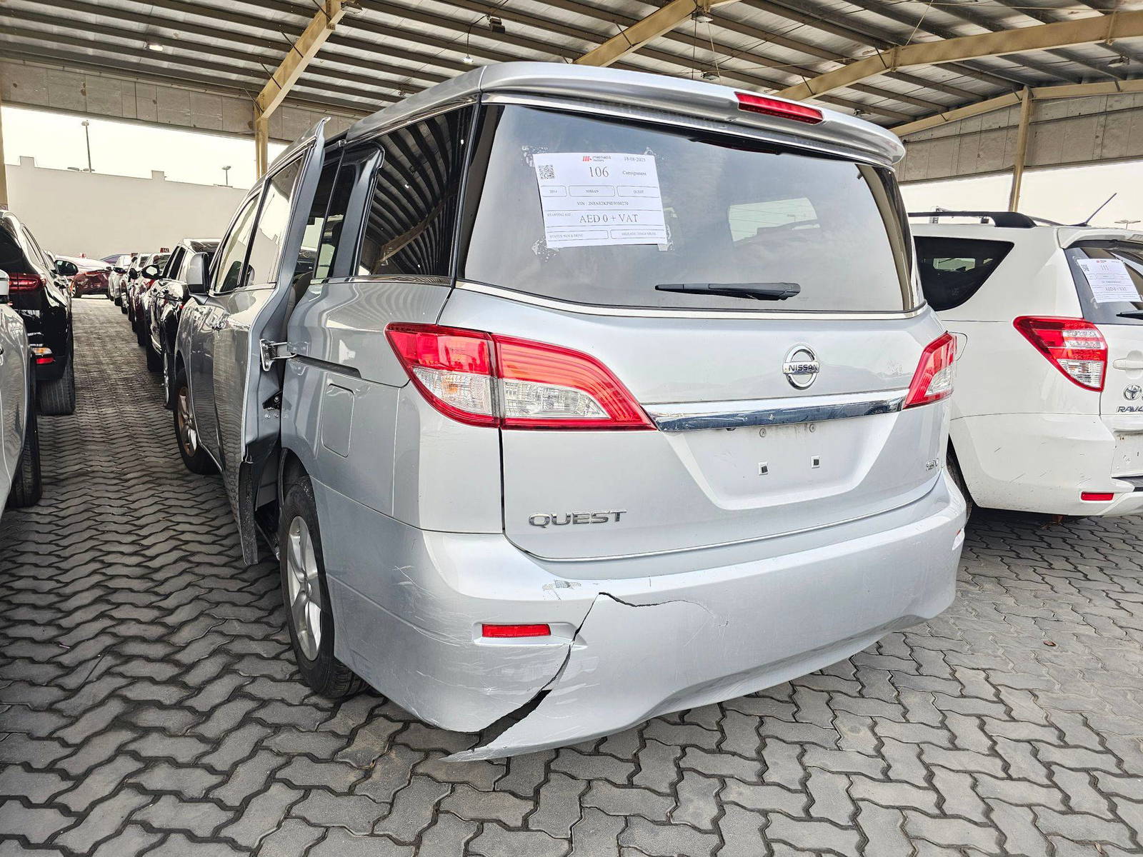 2014 NISSAN QUEST — 205624 Miles — Lot E9100270 — Souq - Marhaba Auctions Used Cars - Image 3