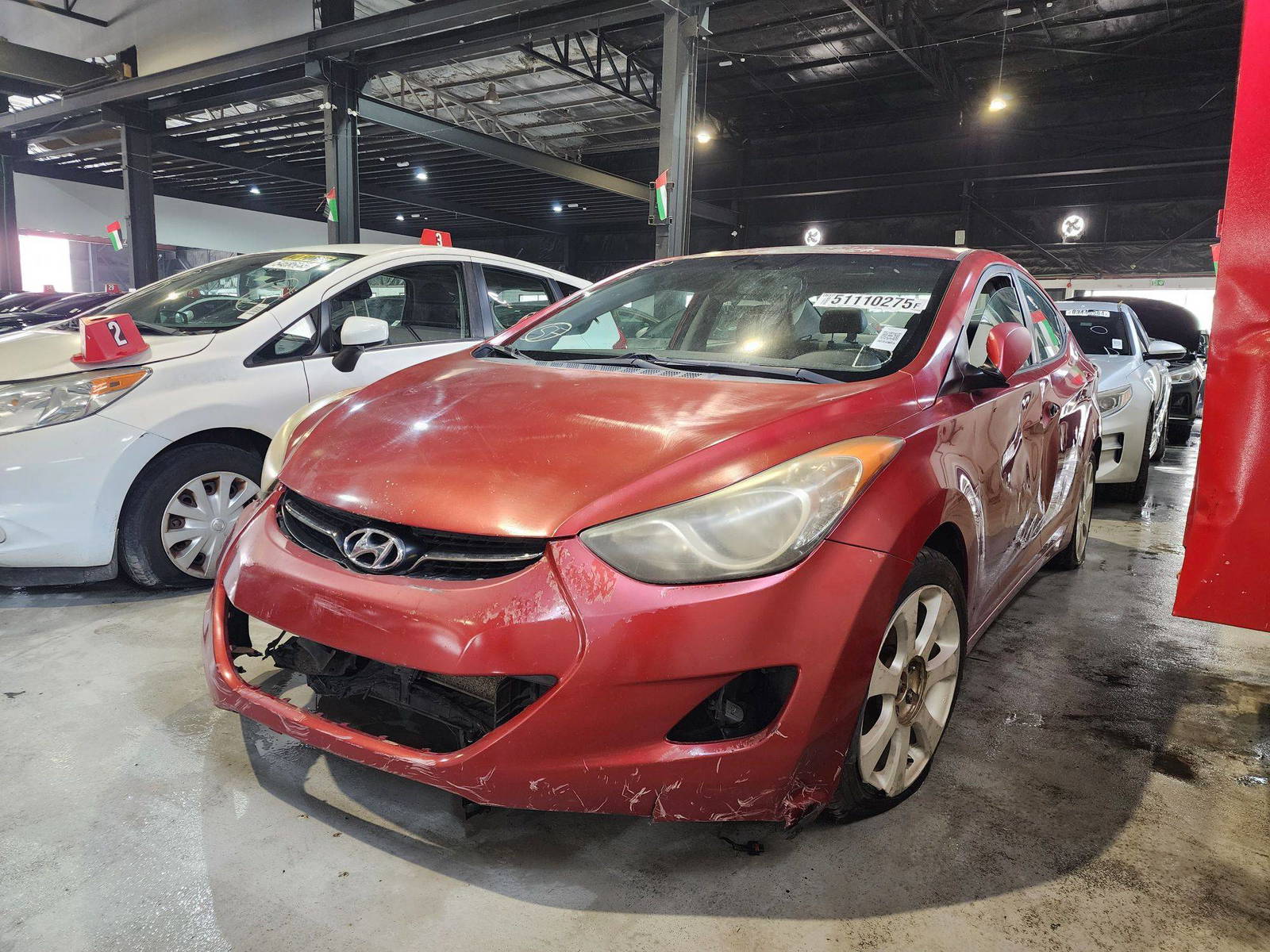 2012 HYUNDAI ELANTRA — 169330 Miles — Lot 468833 — Al Quoz - Marhaba Auctions Used Cars - Image 6