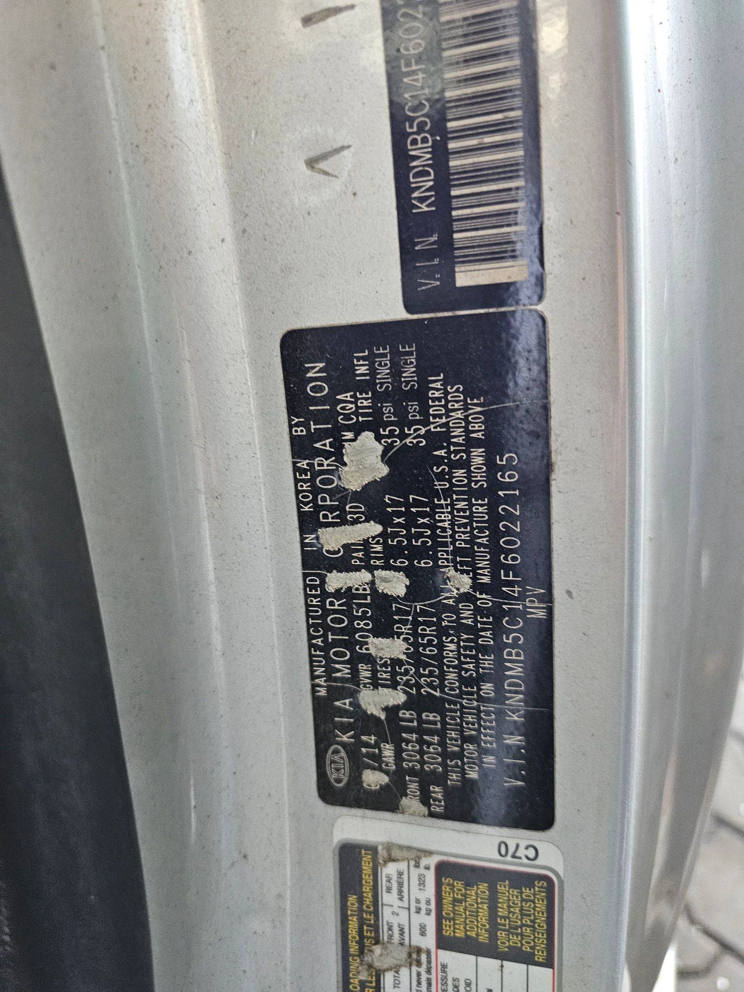 KIA SEDONA 2015 - Marhaba Auction Used Cars - Image 7