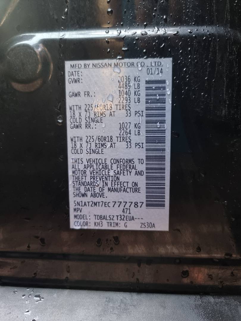 NISSAN ROGUE 2014 - Marhaba Auction Used Cars - Image 8