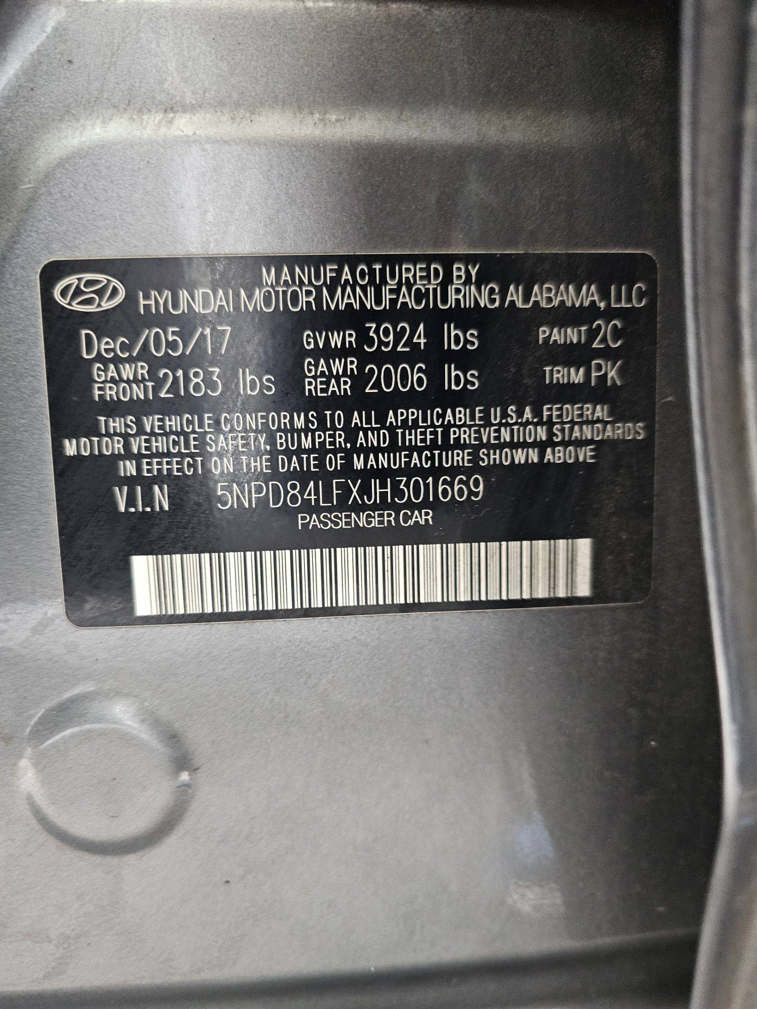 2018 HYUNDAI ELANTRA — 165702 Miles — Lot 1265042 — Souq - Marhaba Auctions Used Cars - Image 11