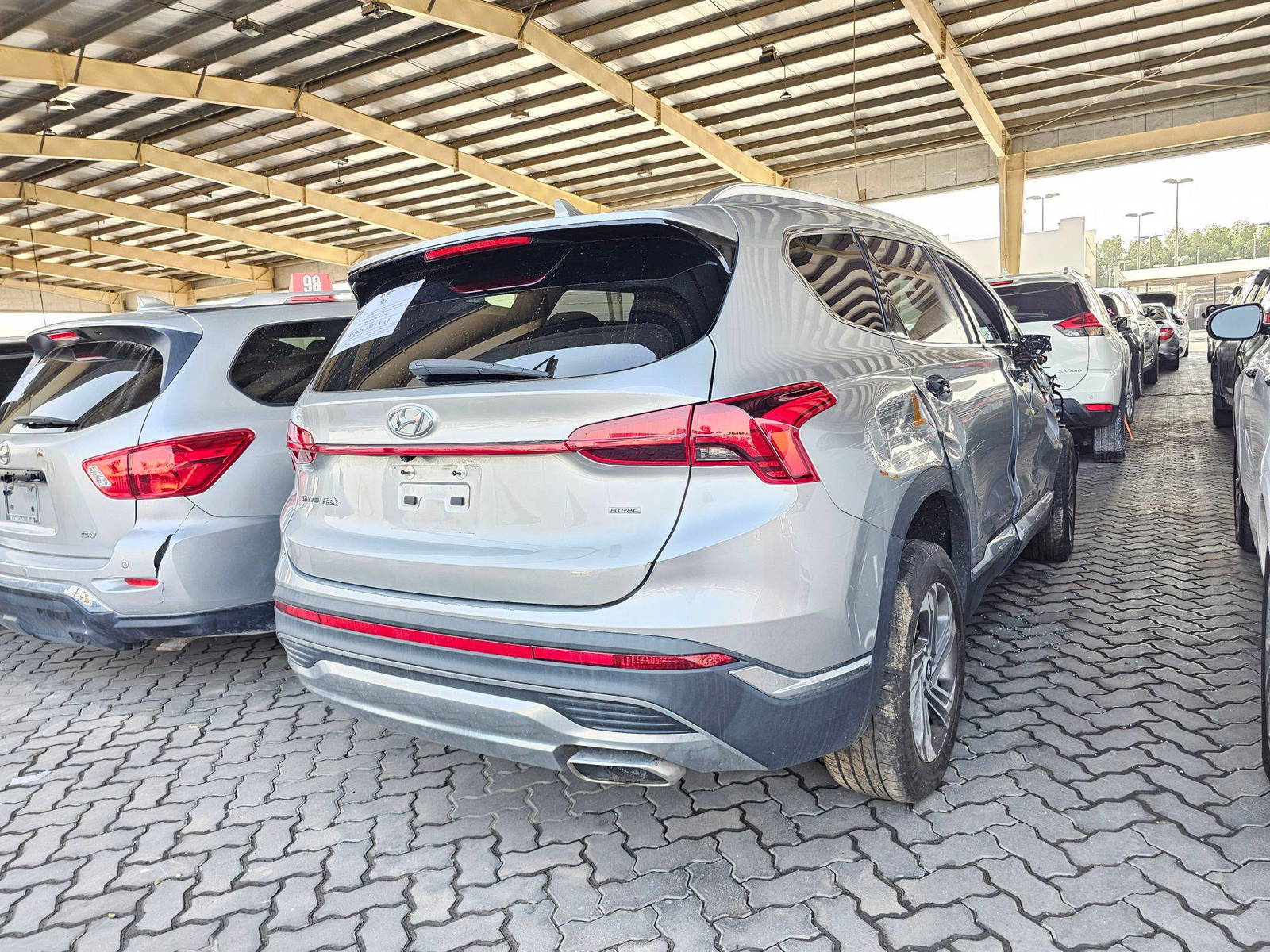 2021 HYUNDAI SANTA FE — 108680 Miles — Lot DAJ9MH313619 — Souq - Marhaba Auctions Used Cars - Image 3
