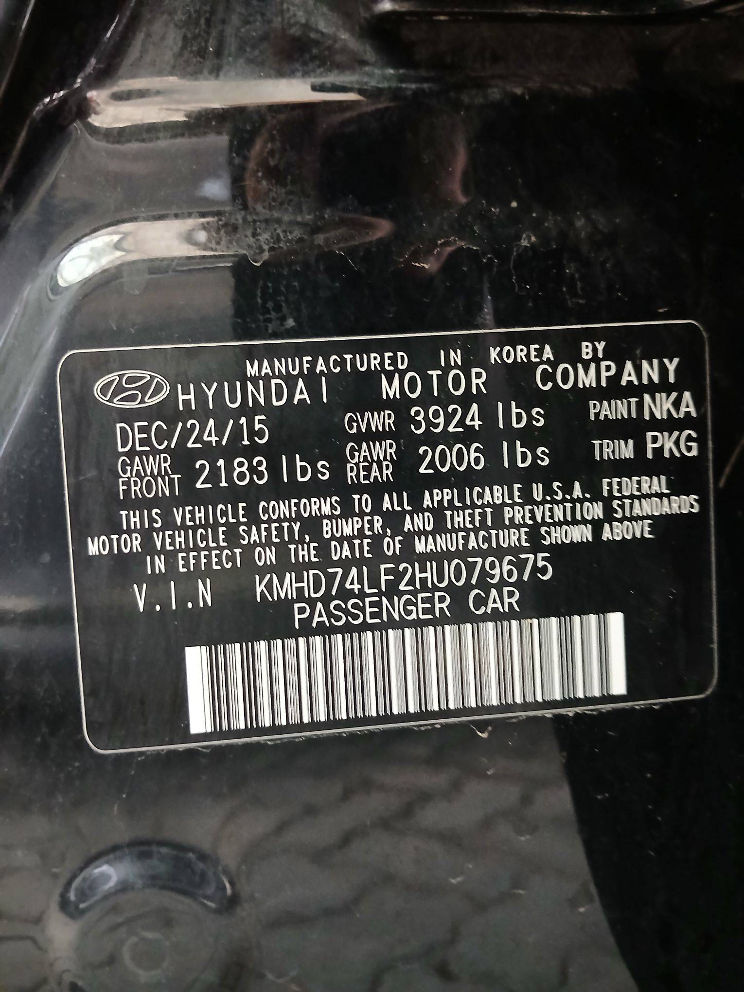 2017 HYUNDAI ELANTRA — 140650 Miles — Lot 42342095 — Souq - Marhaba Auctions Used Cars - Image 9