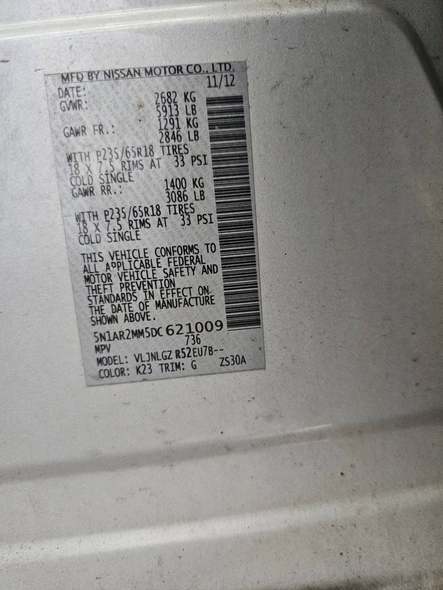 NISSAN PATHFINDER 2013 - Marhaba Auction Used Cars - Image 11