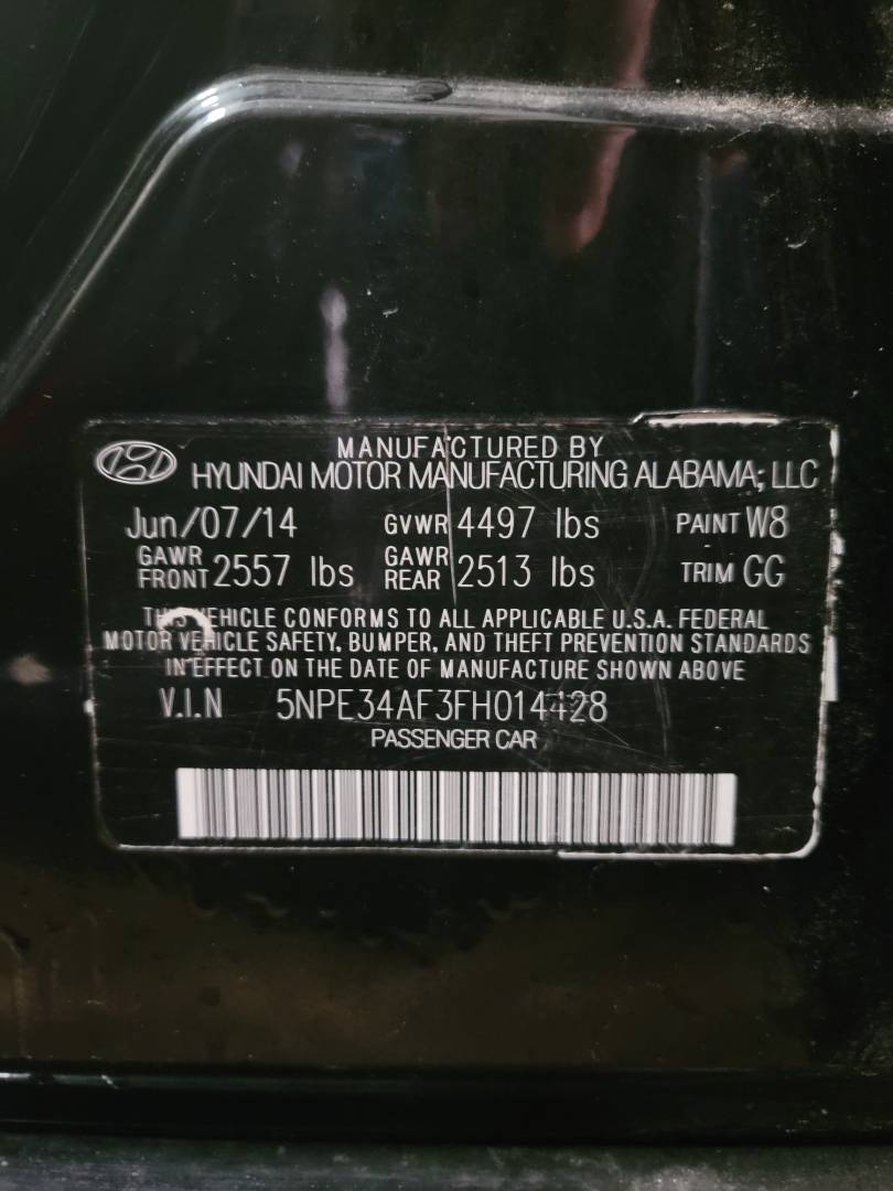 2015 HYUNDAI SONATA — 66931 Miles — Lot FH014428 — Main - Marhaba Auctions Used Cars - Image 11
