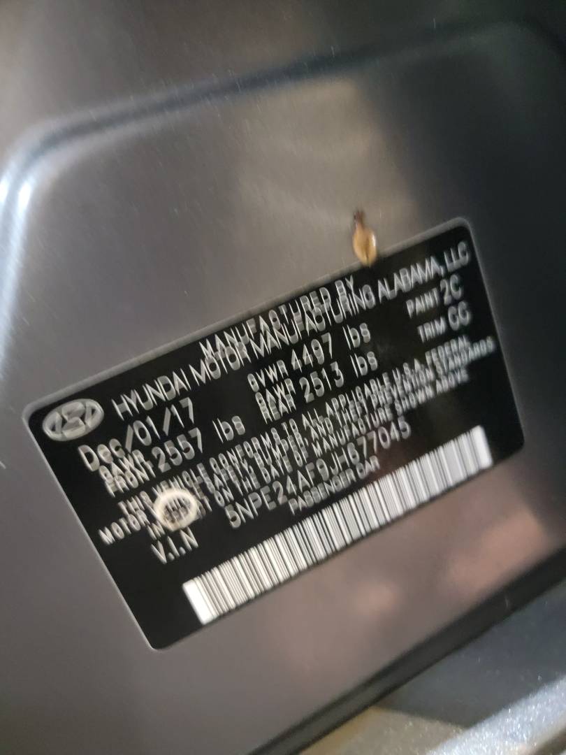 HYUNDAI SONATA 2018 - Marhaba Auction Used Cars - Image 9