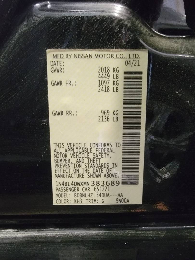 2021 NISSAN ALTIMA — 47924 Miles — Lot 1N4BL4DWXMN383689 — Main - Marhaba Auctions Used Cars - Image 10