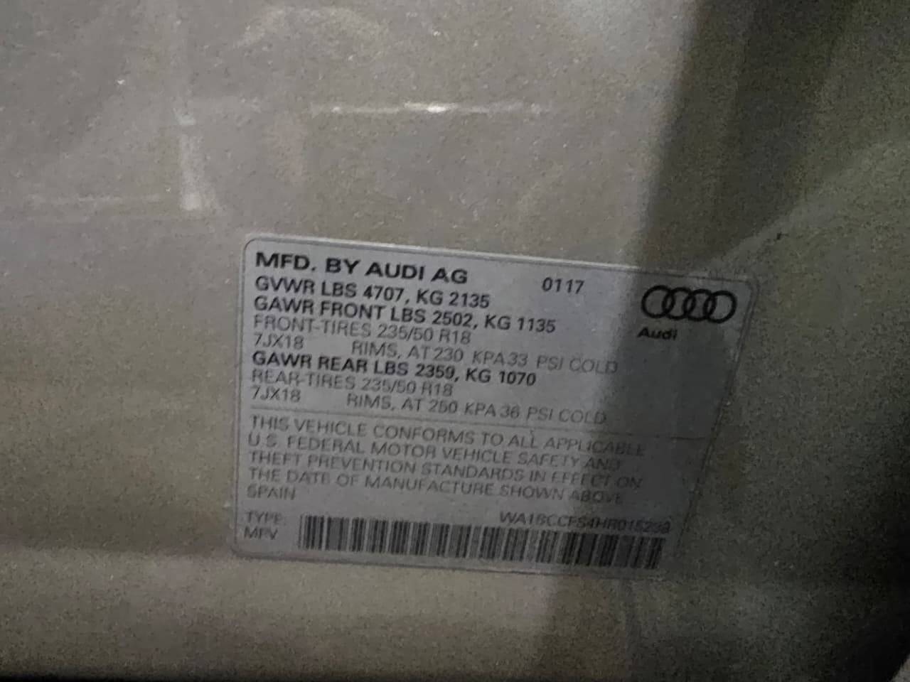 AUDI Q3 2017 - Marhaba Auction Used Cars - Image 10
