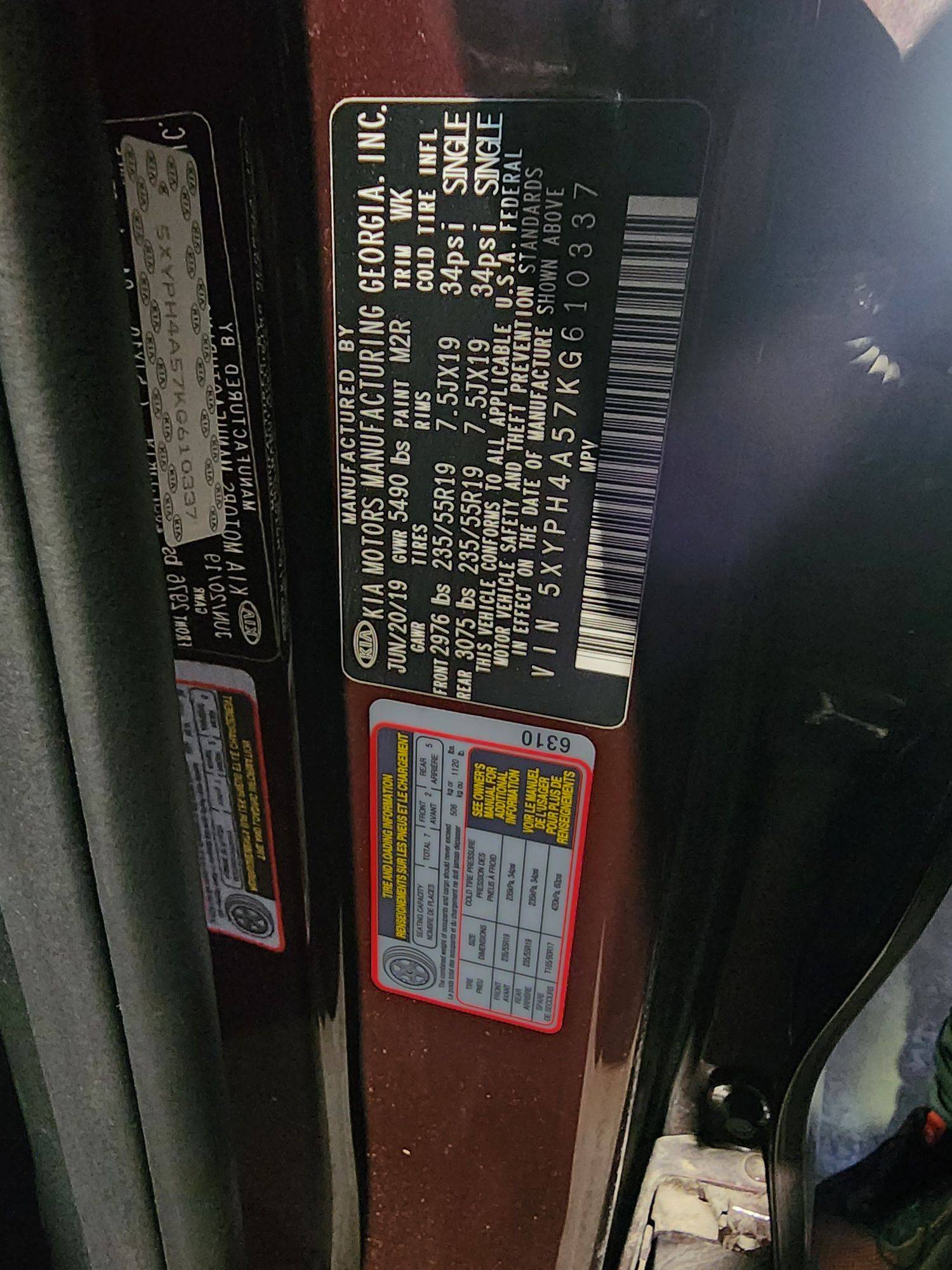 KIA SORENTO 2019 - Marhaba Auction Used Cars - Image 10