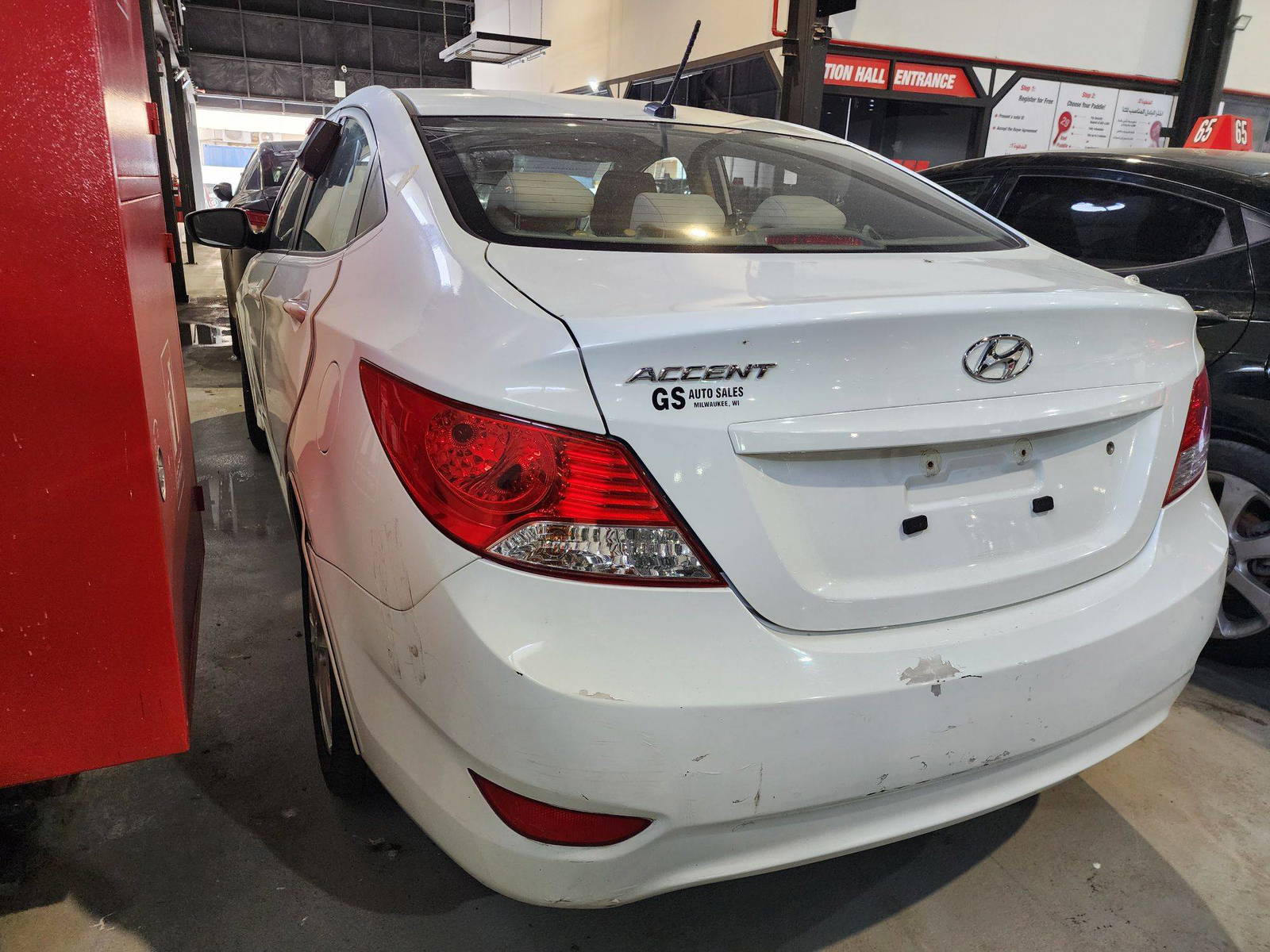 2012 HYUNDAI ACCENT — 127077 Miles — Lot 51768844 — Al Quoz - Marhaba Auctions Used Cars - Image 3
