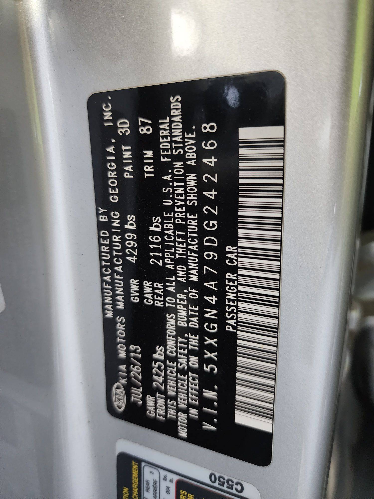 KIA OPTIMA 2013 - Marhaba Auction Used Cars - Image 11